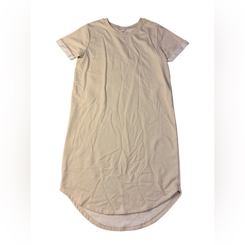 JDY Jacqueline de Yong Ivy S/S Sweatshirt Dress Beige M